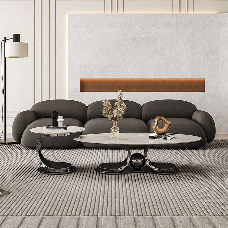 Varenna Marble Coffee Table Set  2 Piece