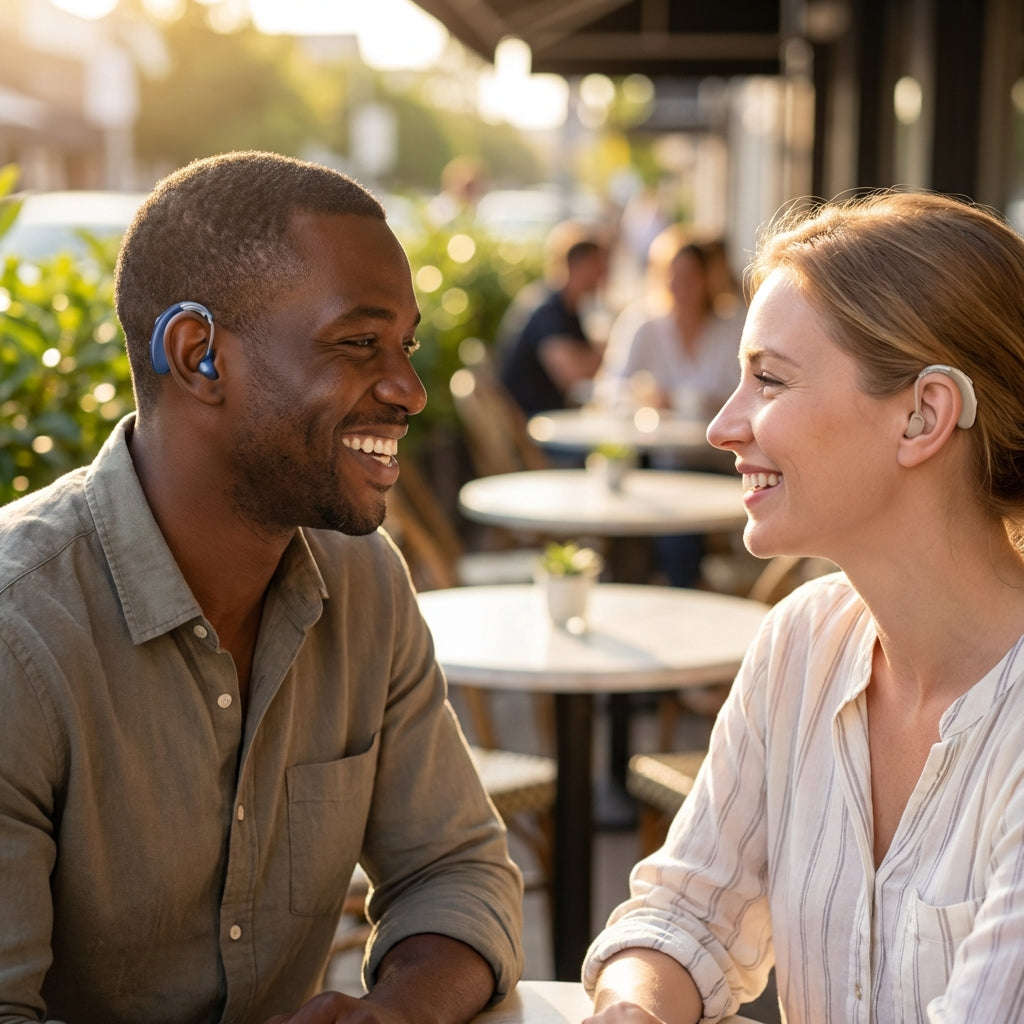 Reptronic Bluetooth Hearing Amplifiers with Charging case- Behind The Ears