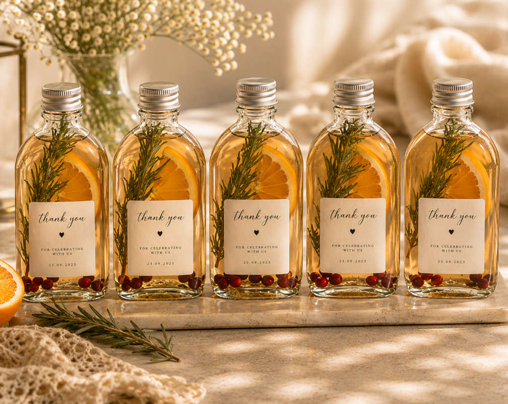 Glass Bottles with Silver Caps 500ml - Set of 5