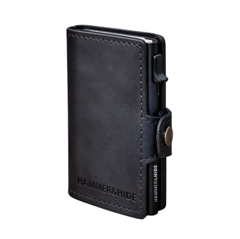 Reptronic Hammer&Hide Genuine Saddle Leather Pop-up Wallet