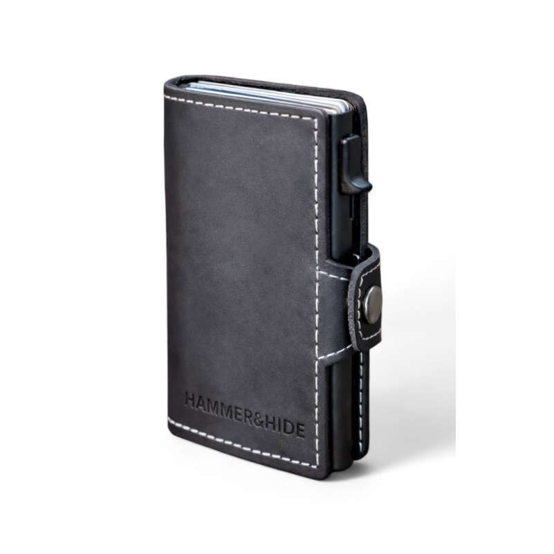 Reptronic Hammer&Hide Genuine Saddle Leather Pop-up Wallet