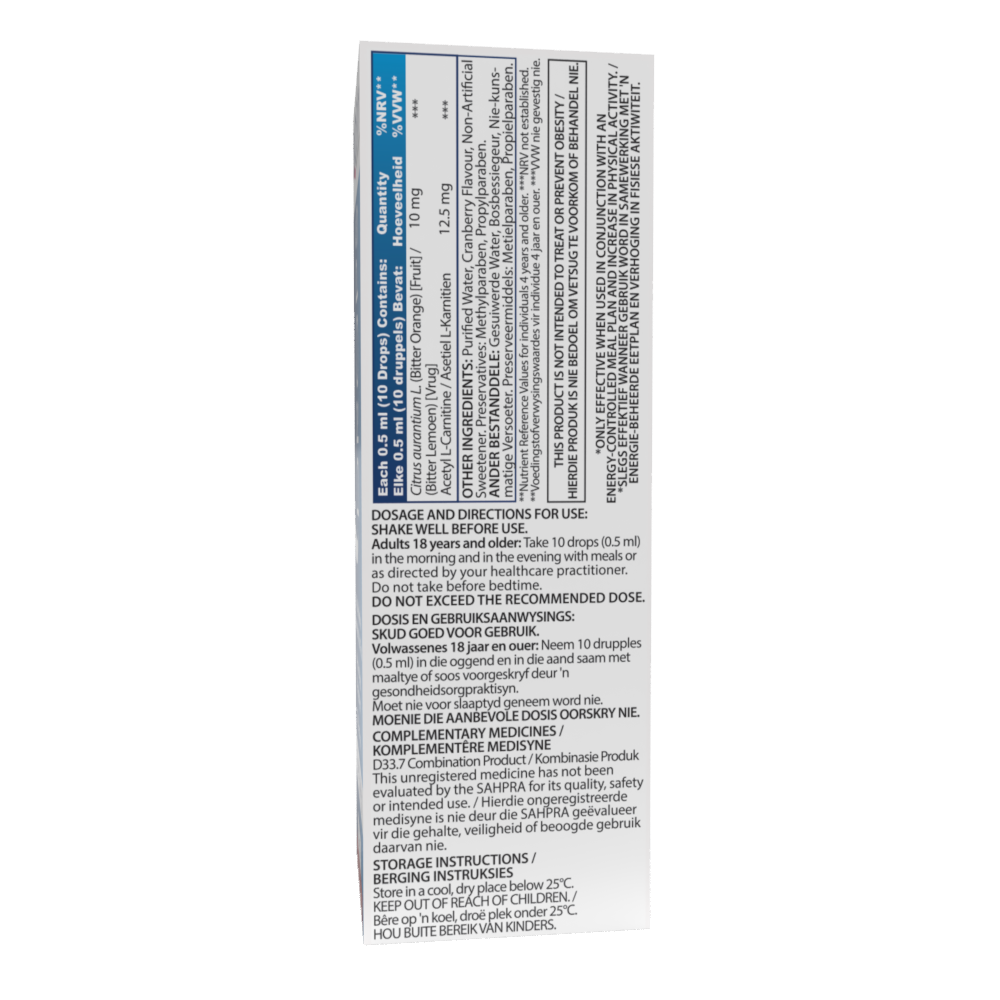 BioSlim Drops Cranberry Flavour 30ml