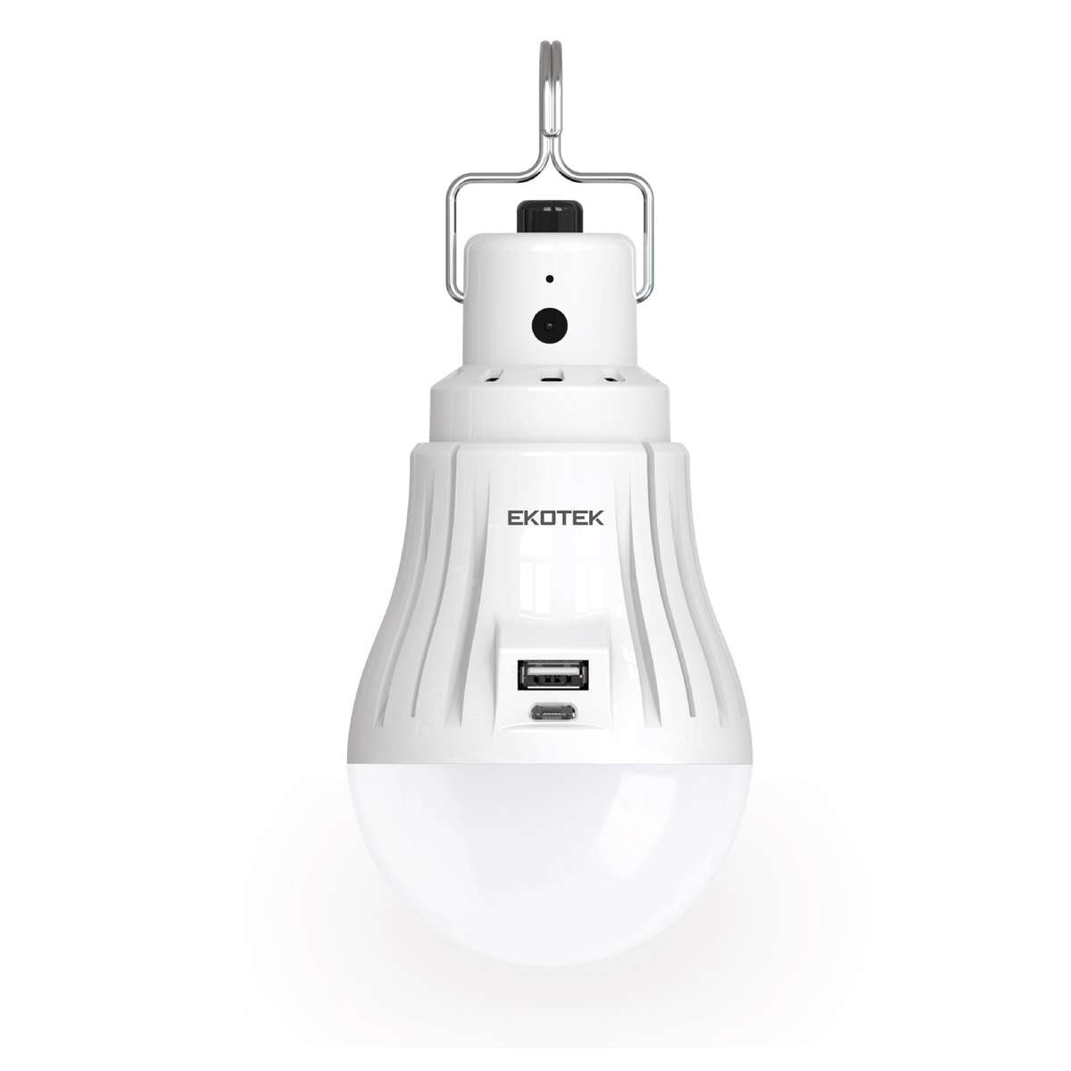 EKOTEK ONE PLUS Rechargeable DC Light Bulb With Solar Panel