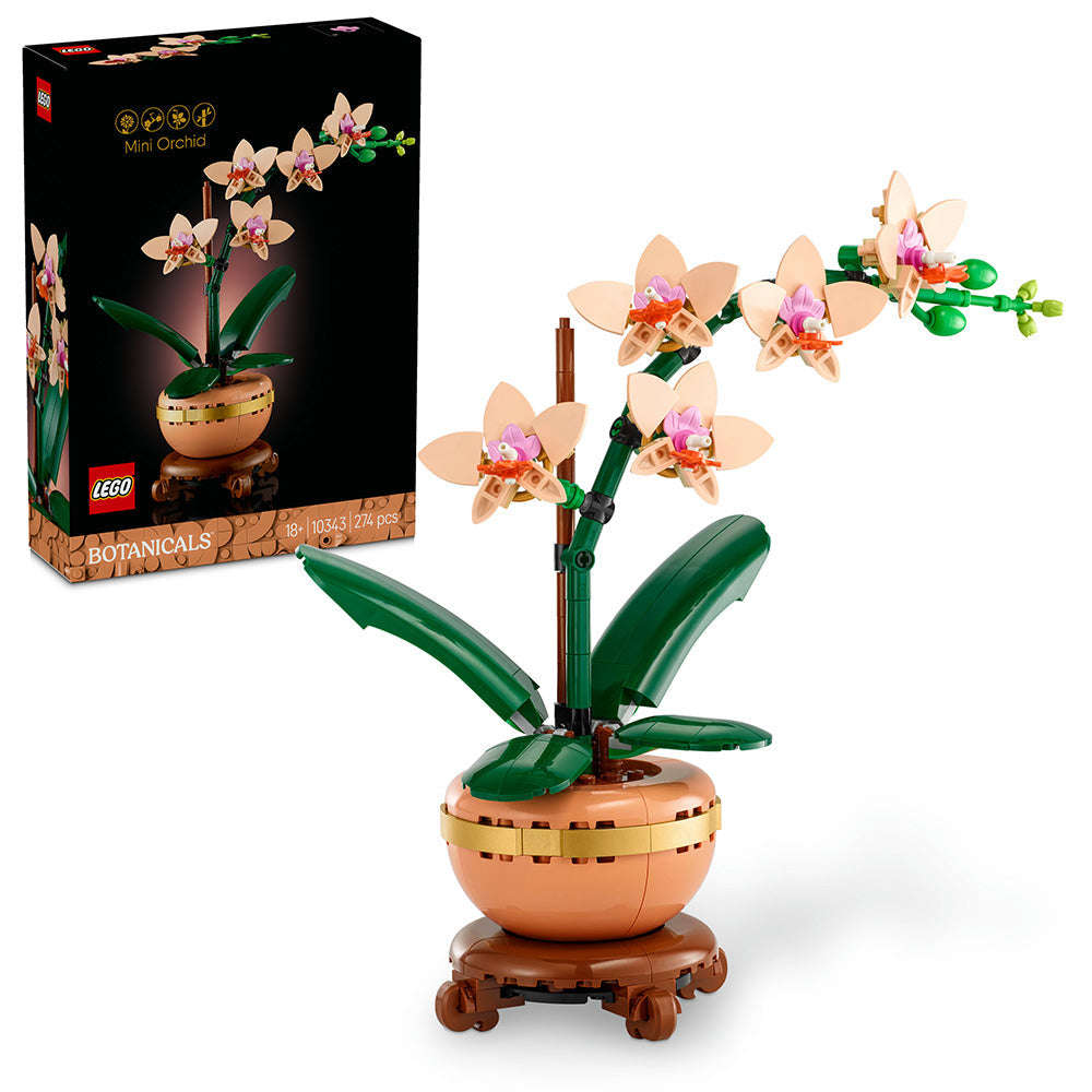 LEGO® ICONS Mini Orchid Artificial Plant Set 10343