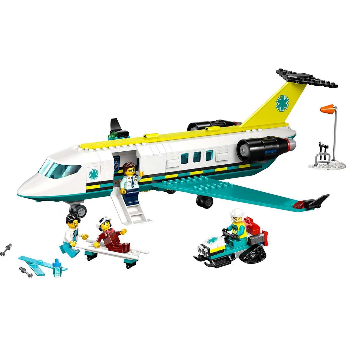 LEGO® City Emergency Air Ambulance Plane, Airplane Toy Building Set 60465