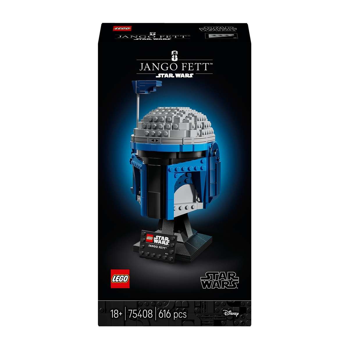 LEGO® Star Wars Jango Fett Helmet, Buildable Model Kit for Adults 75408