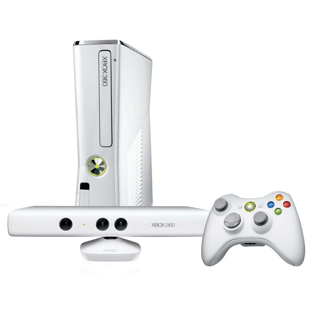 Xbox 360 with Kinnect 250GB HDD White Pre Owned