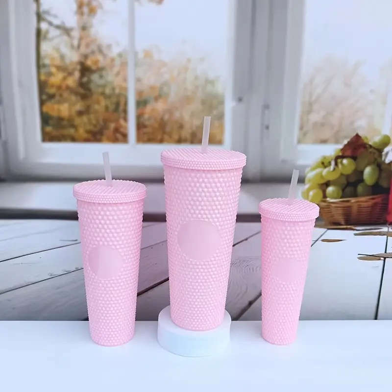 3PC Diamond Studded Super Cool Tumbler Set-Black