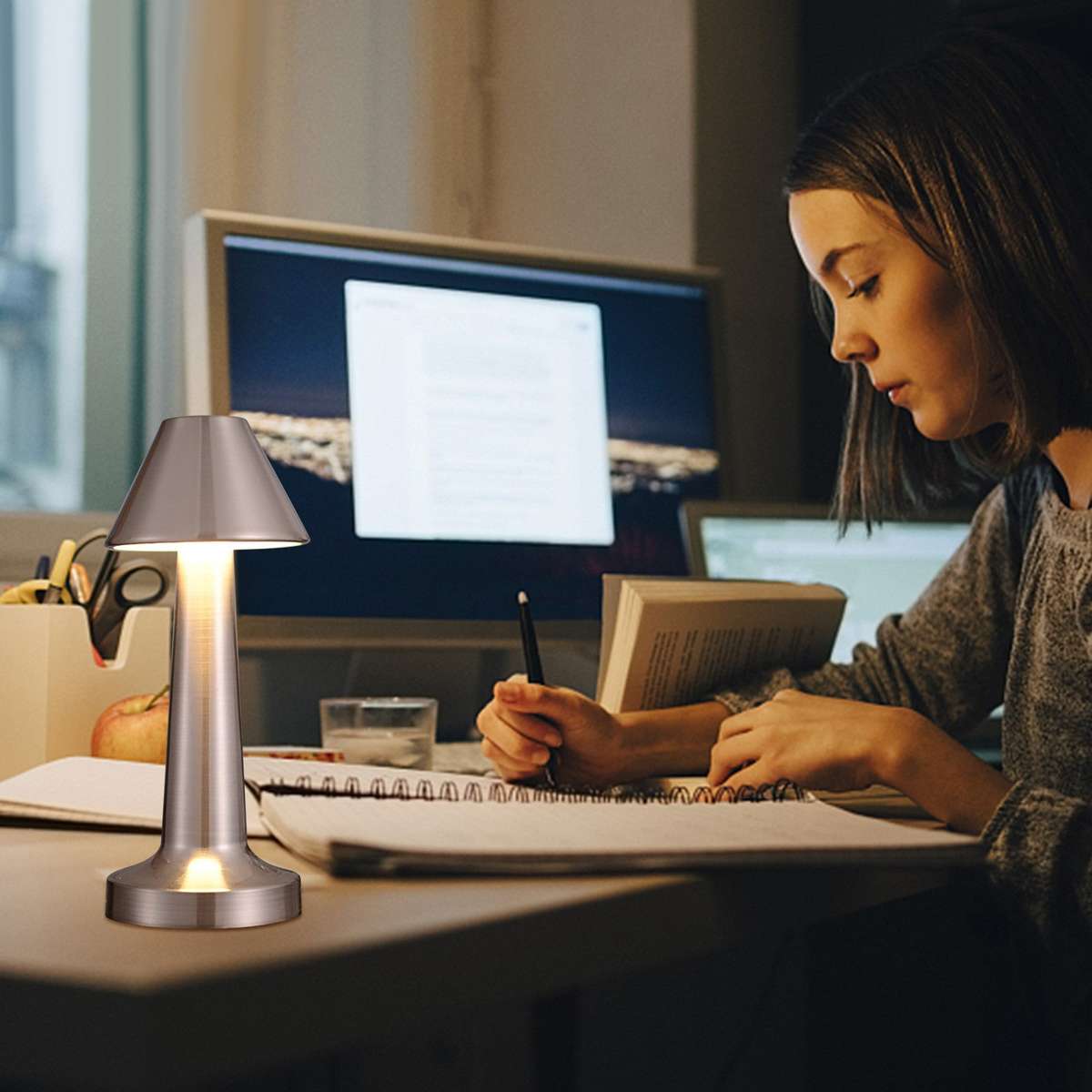 Usb Rechargeable Desk Lamp Night/Pointed