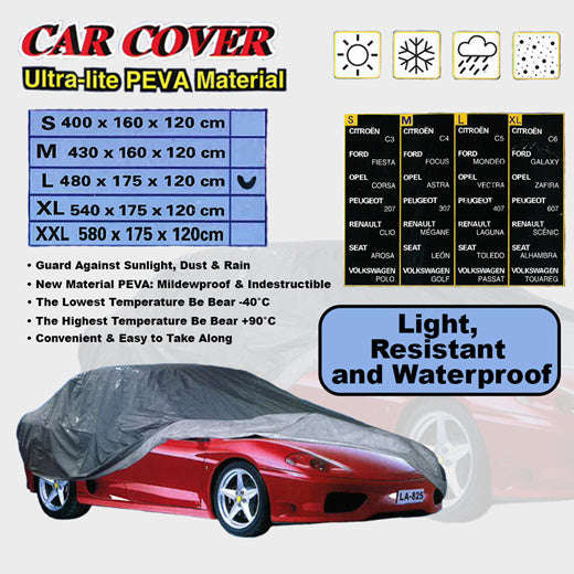 Waterproof Car Cover Ultra-Lite  PEVA Car Cover