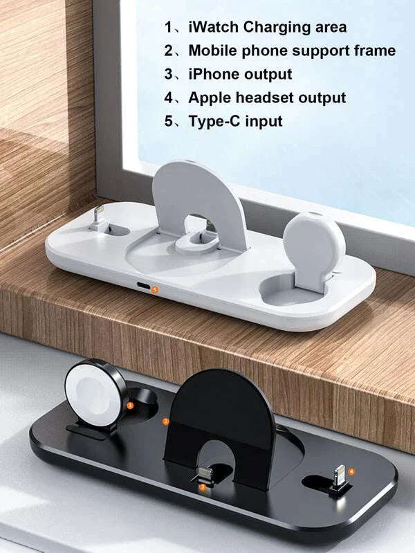 3 in 1 - 10W Charger Stand For IPhone-WHITE