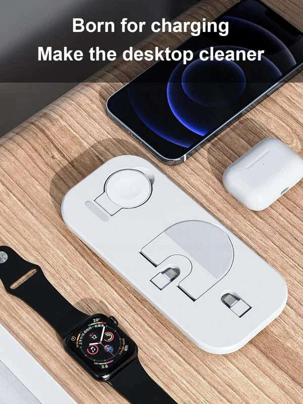 3 in 1 - 10W Charger Stand For IPhone-WHITE