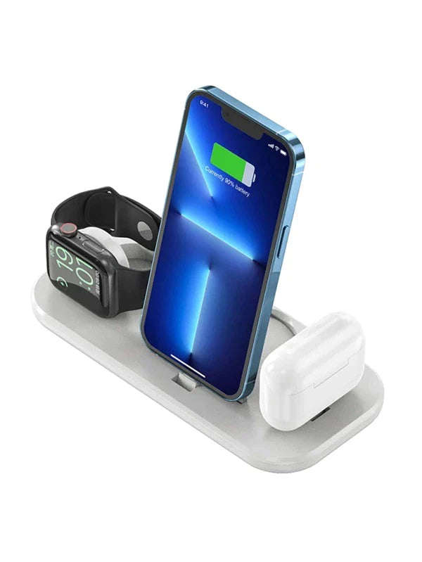 3 in 1 - 10W Charger Stand For IPhone-WHITE