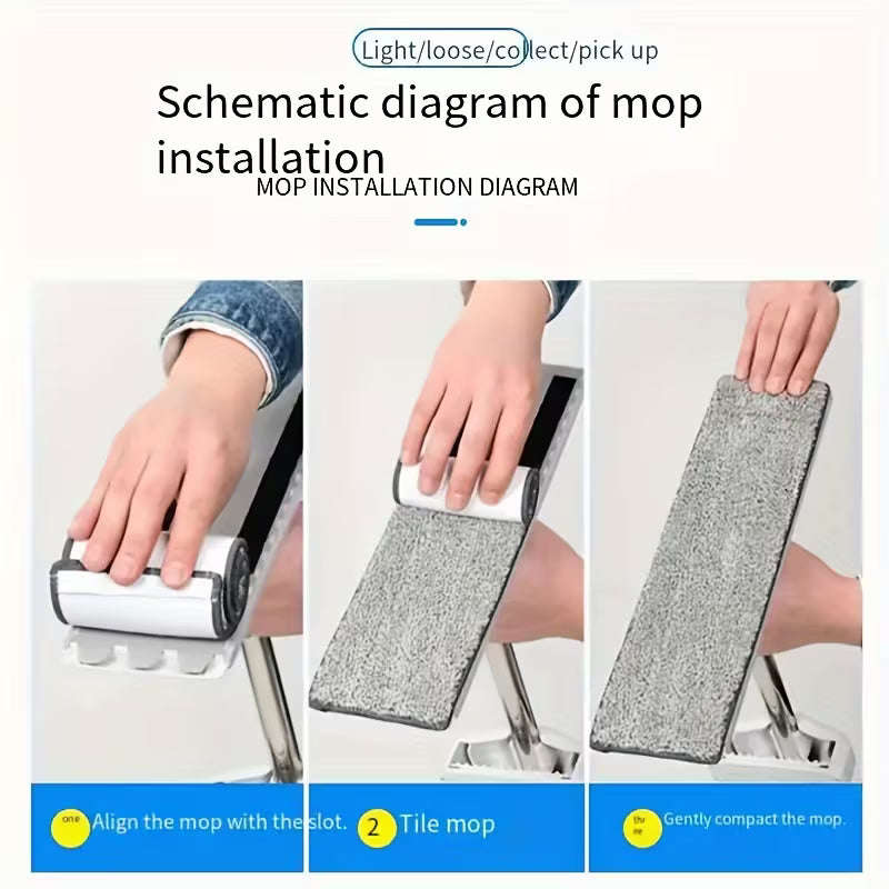 Washable Spray Mop  Precision Cleaning with 180° Rotating Head