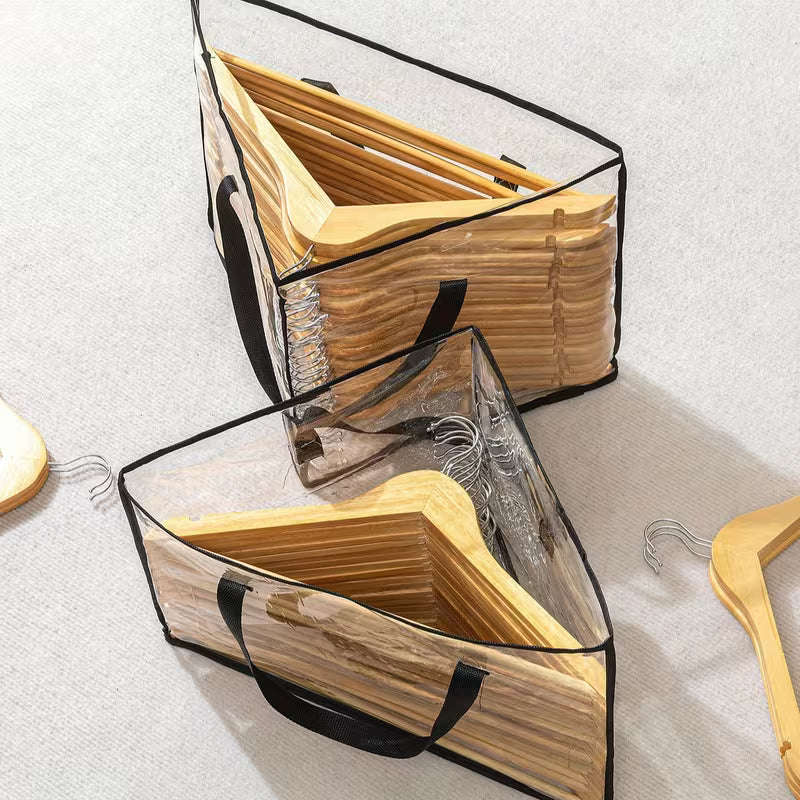 Transparent PVC Triangle Hanger Storage Bag