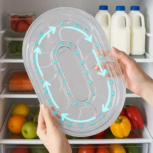 ClearSpin Rectangular Lazy Susan Organizer