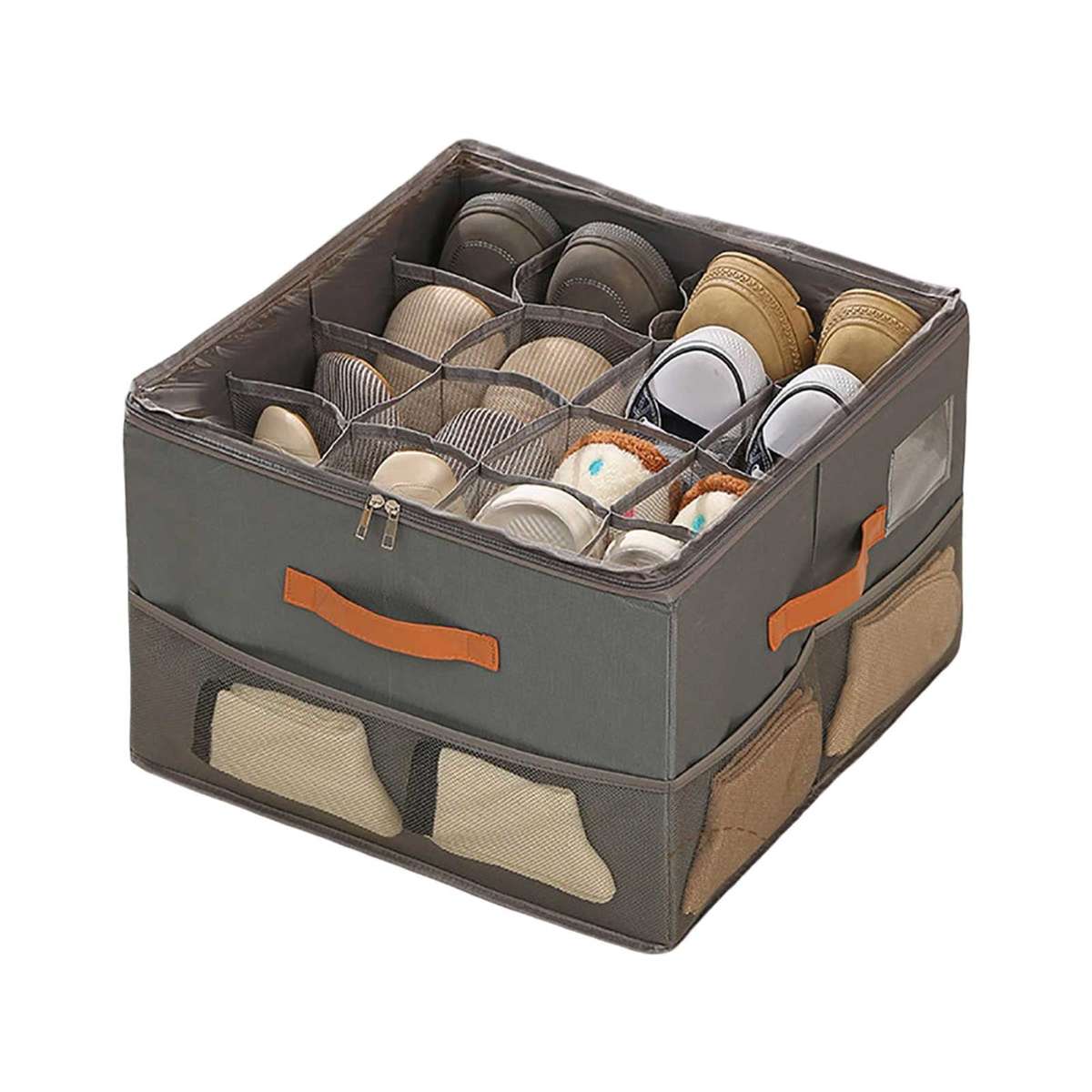 Home Textile Storage Organizer  Foldable with Side Pockets