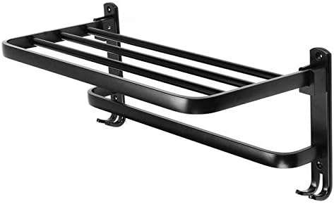 Collapsible Wall Mounted Towel Rack-Grey
