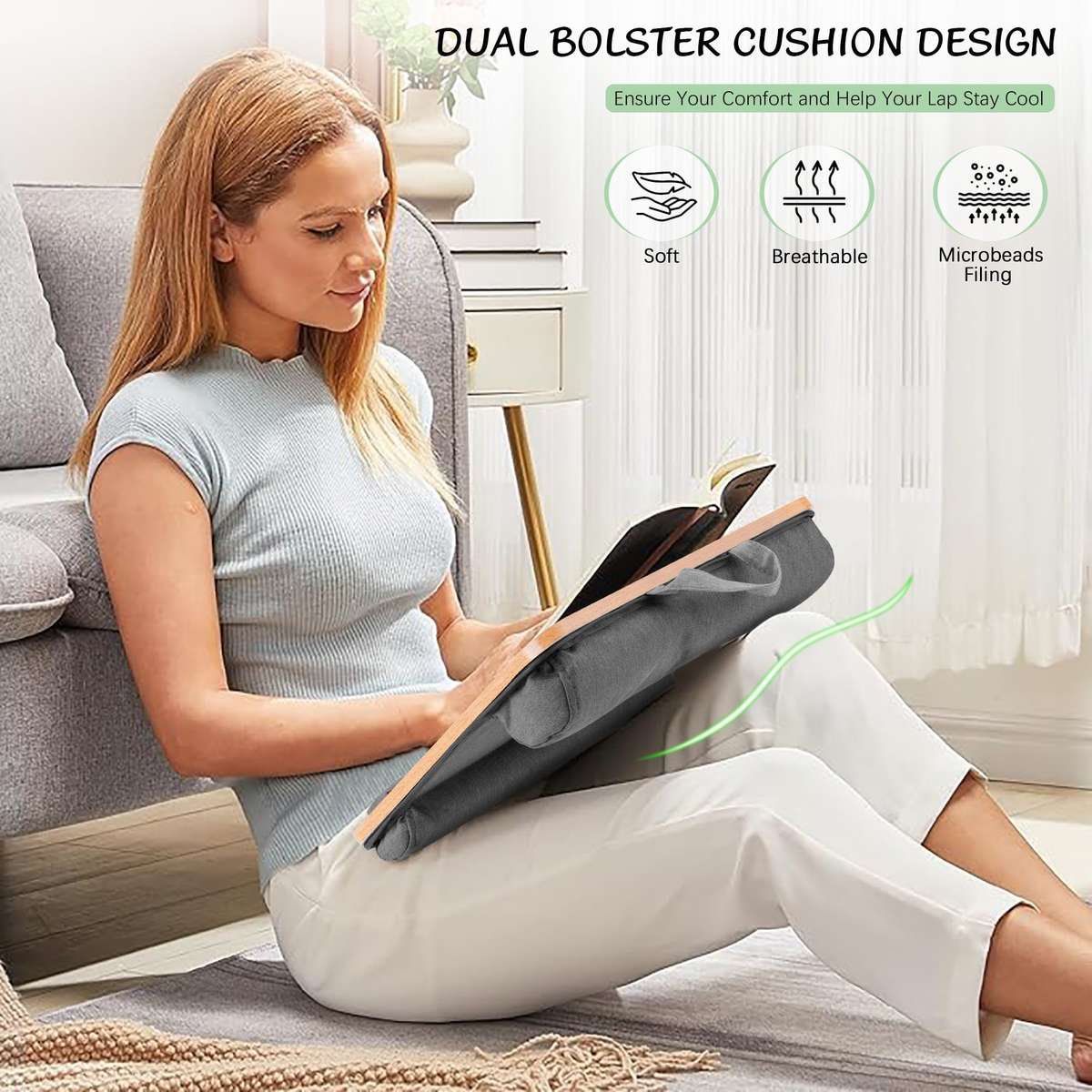 CushioLap Wooden Laptop Desk