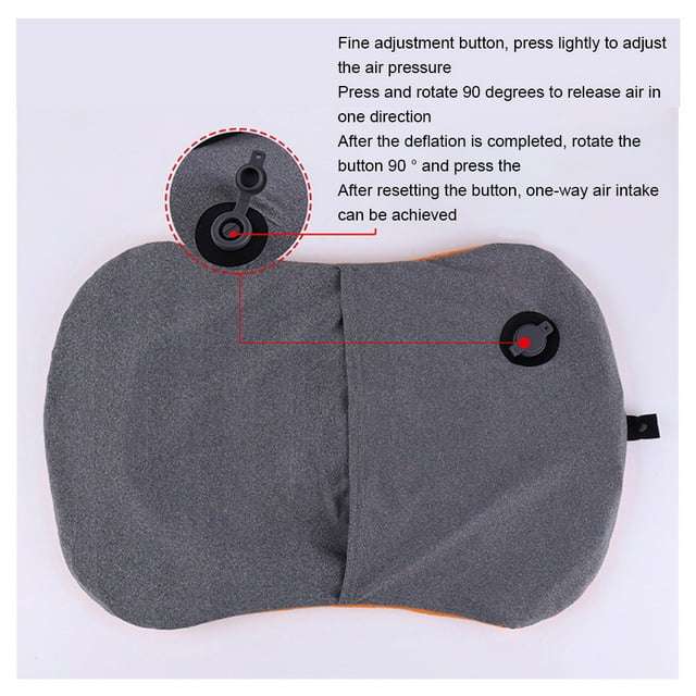 Inflatable Travel & Camping Pillow with Carry Bag