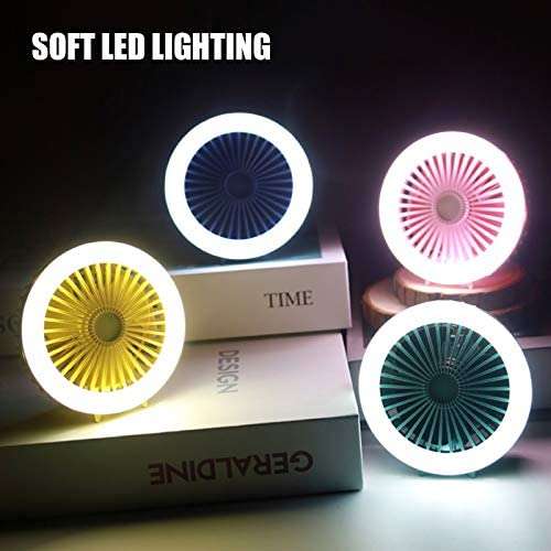 Selfie Phone Camera Ring Light Fan-YELLOW