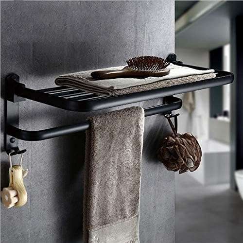 Collapsible Wall Mounted Towel Rack-Grey
