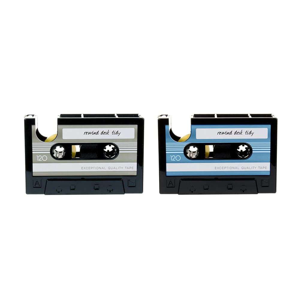 Retro Cassette Tape Dispenser &, Stationery Holder - Pink