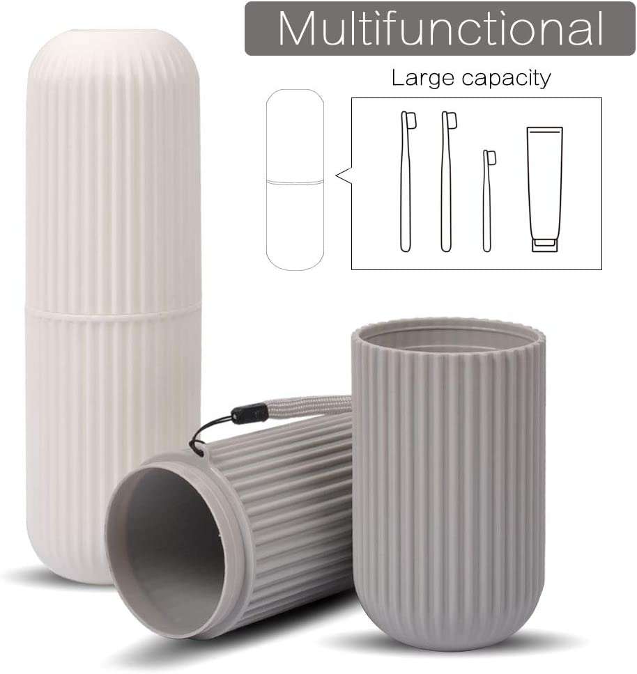Portable Travel Toothbrush Case-GREY