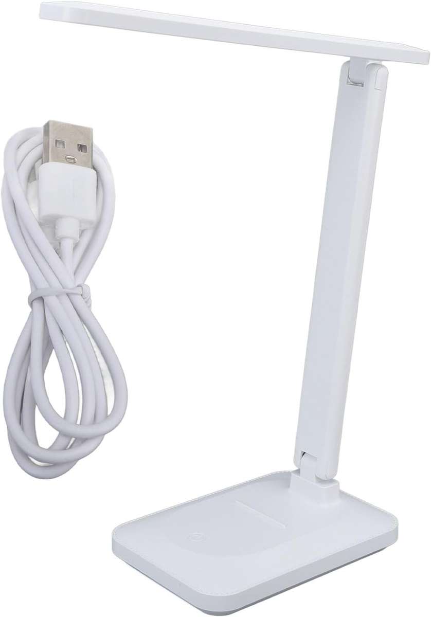 LED Eye Protection Desk Lamp  USB Powered, Anti-Glare, Compact Design - Blue