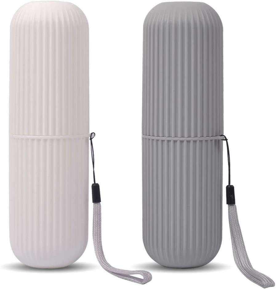 Portable Travel Toothbrush Case-GREY