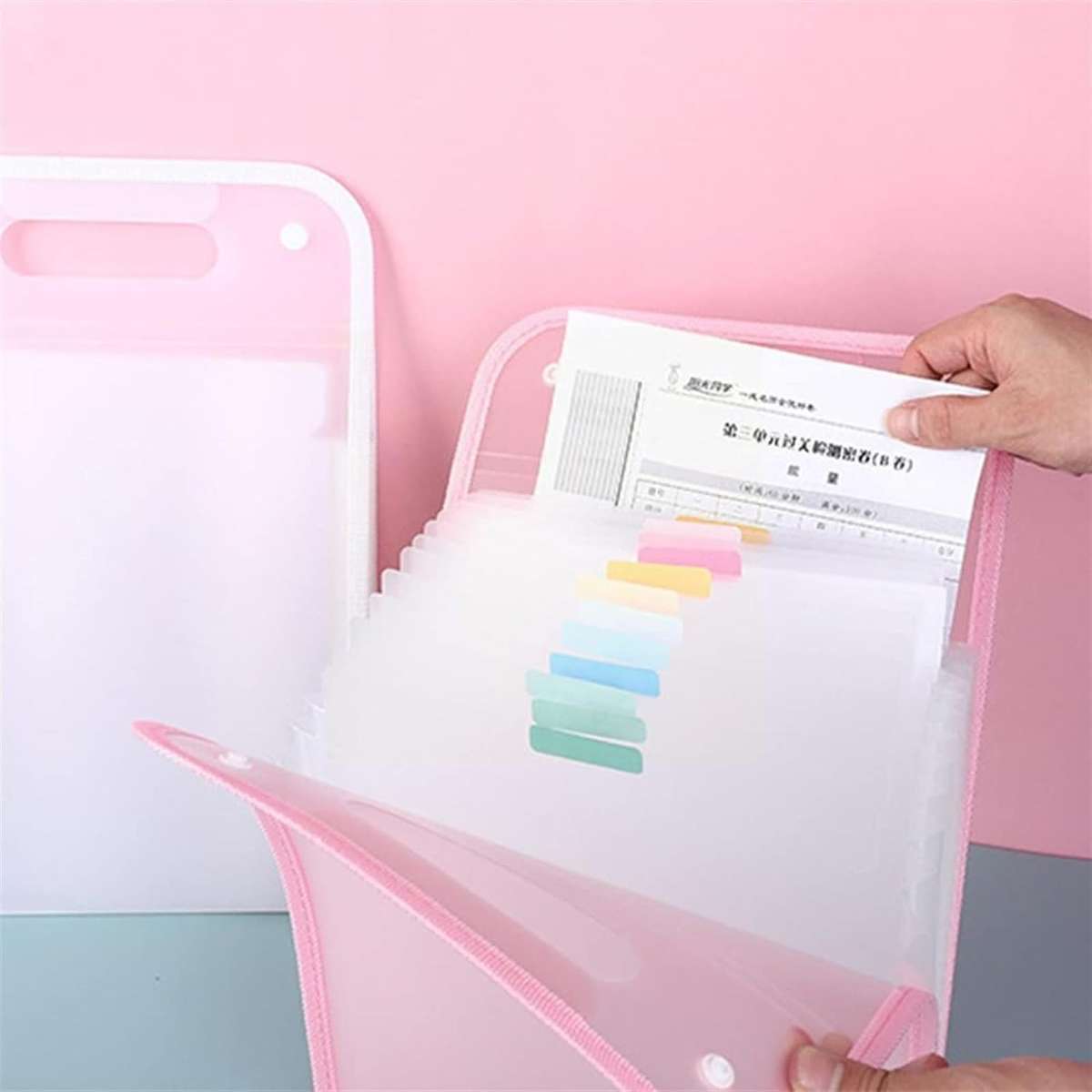 A4 Expanding Storage Folder - 300 Page/White