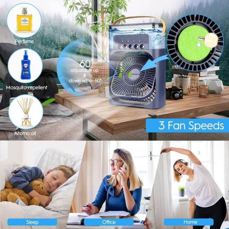 Portable Air Conditioner Fan/Black