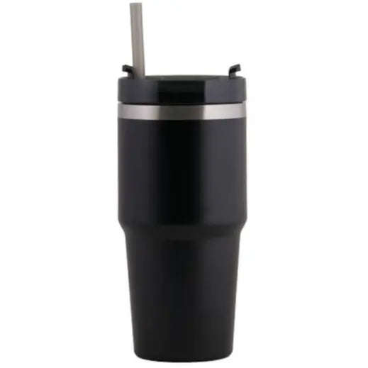 DualSip 600ml Double Wall Travel Tumbler - Black
