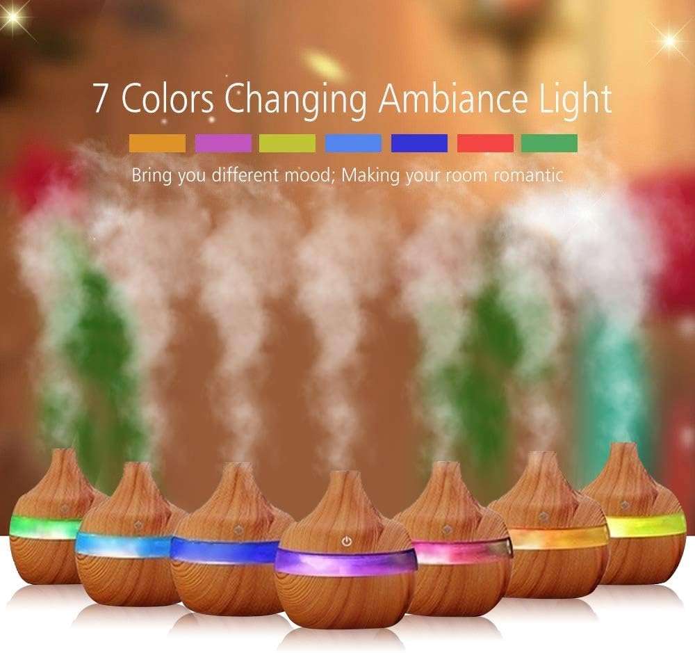 Aromatherapy Usb Humidifier - 300ml/Dark Brown