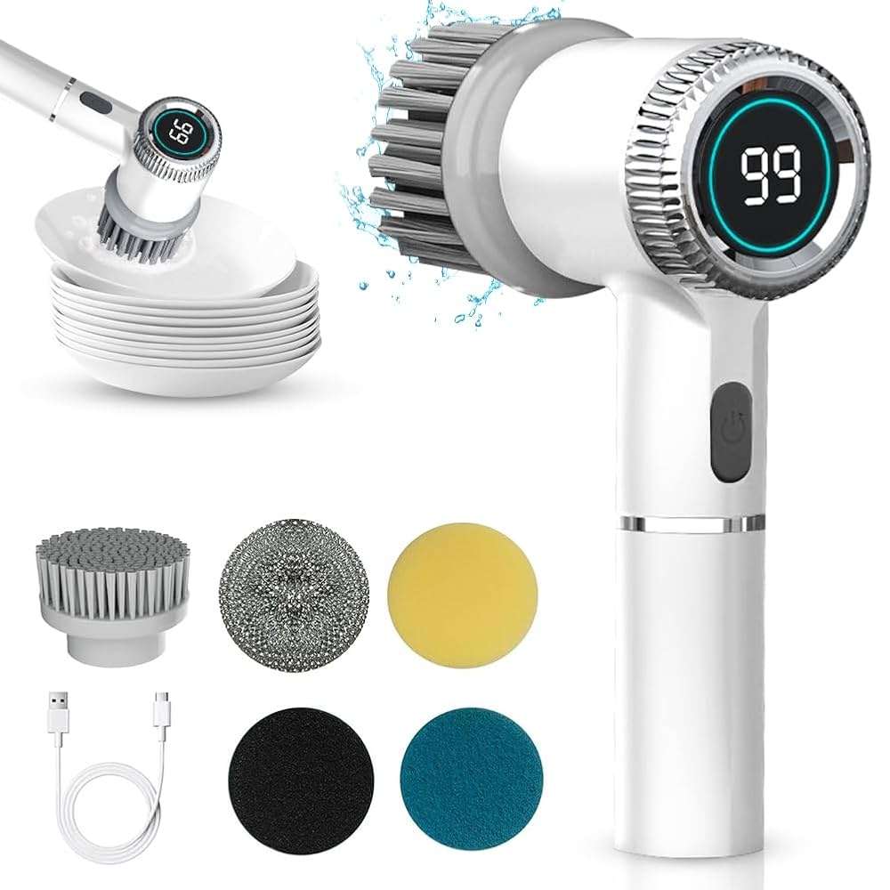 ScrubSmart Electric Cleaning Brush - Blue