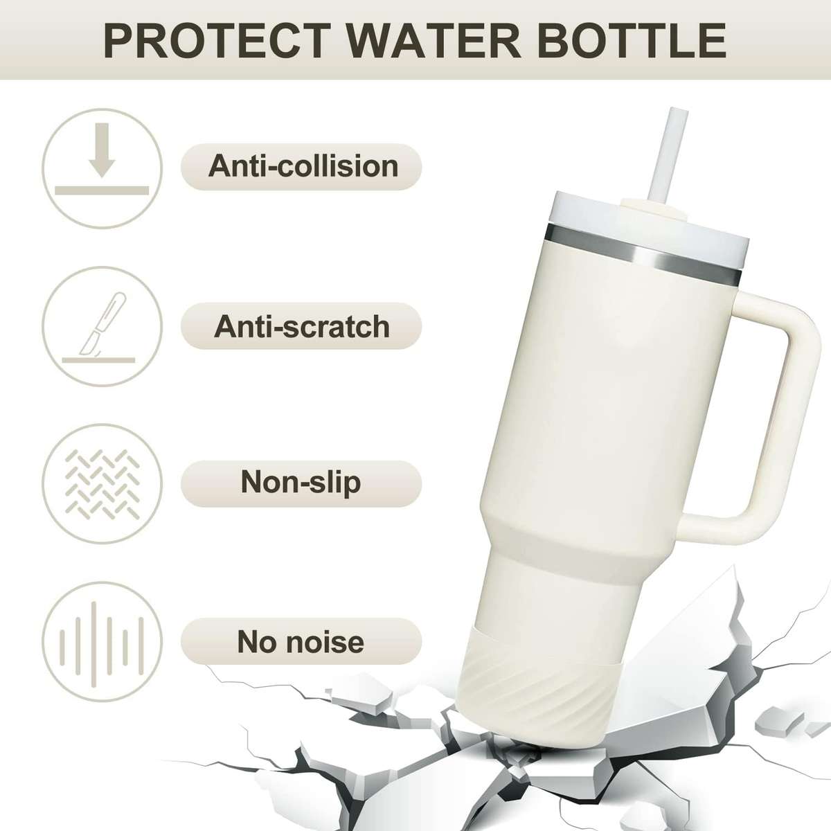 Silicone Boot for 40oz Travel Mugs - Blue