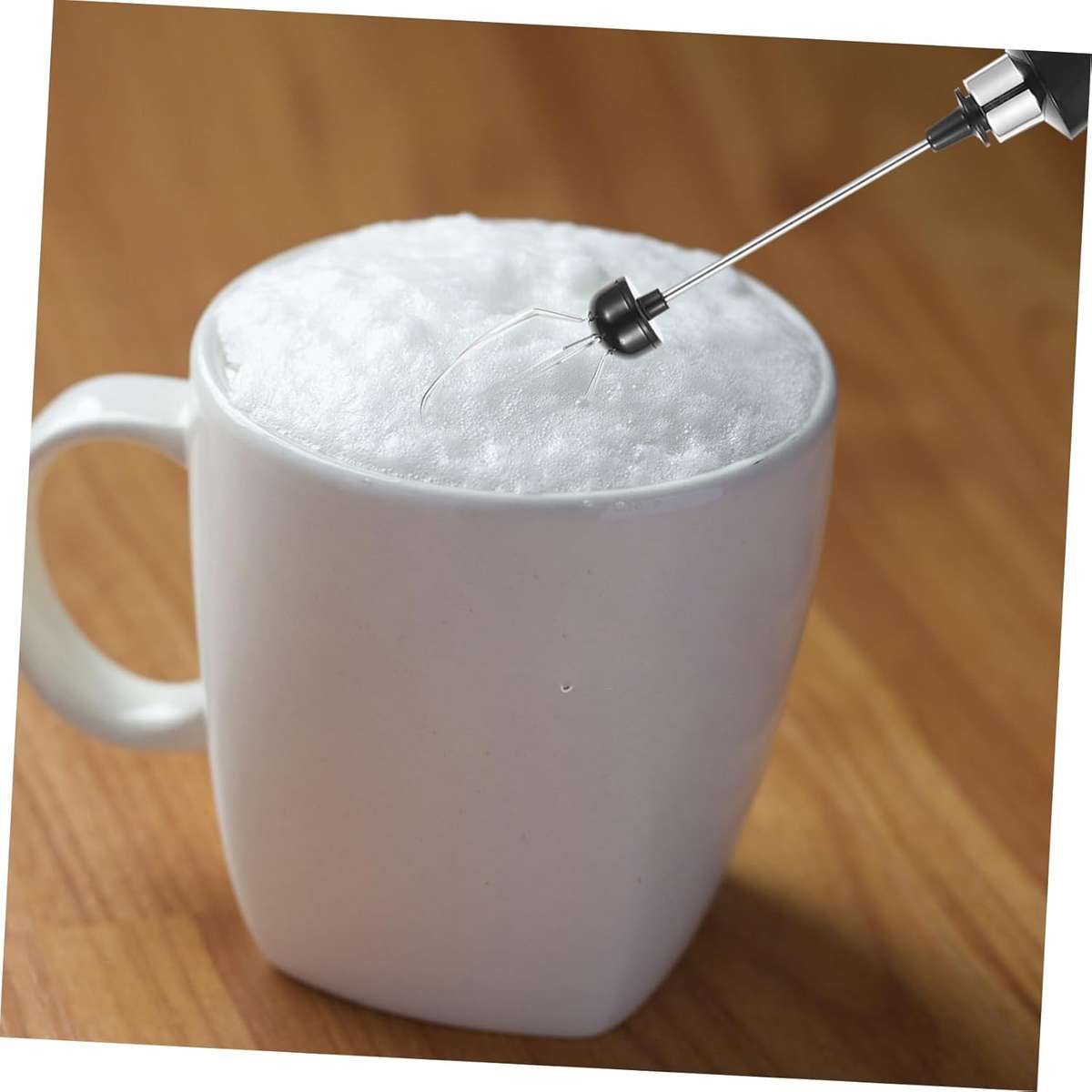 WhipCharge Handheld Electric Milk Frother with Charging Base - Blue