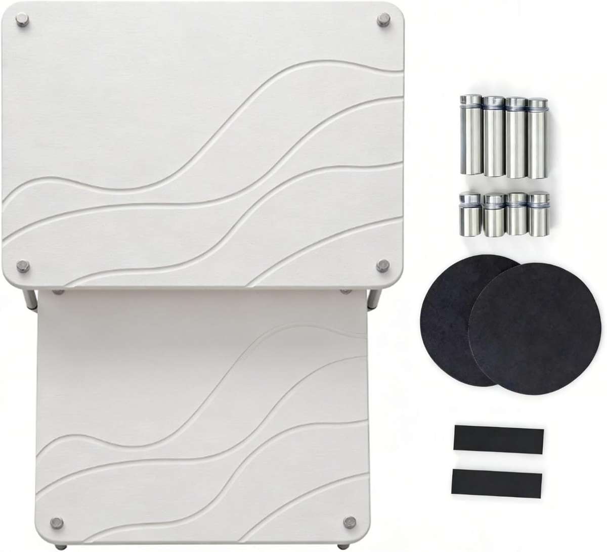 QuickDry Stone Dish Mat Set - Grey