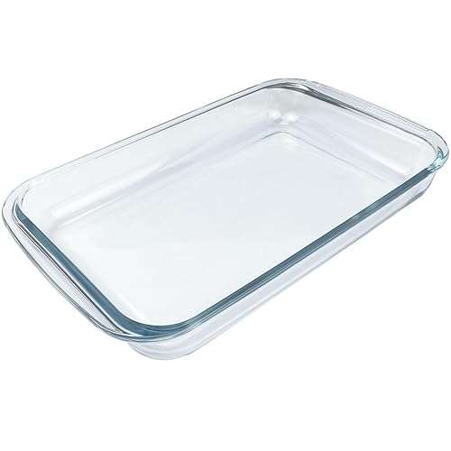 Rectangular Borosilicate Glass Bakeware - 2.2L  34.5cm x 21cm x 5cm
