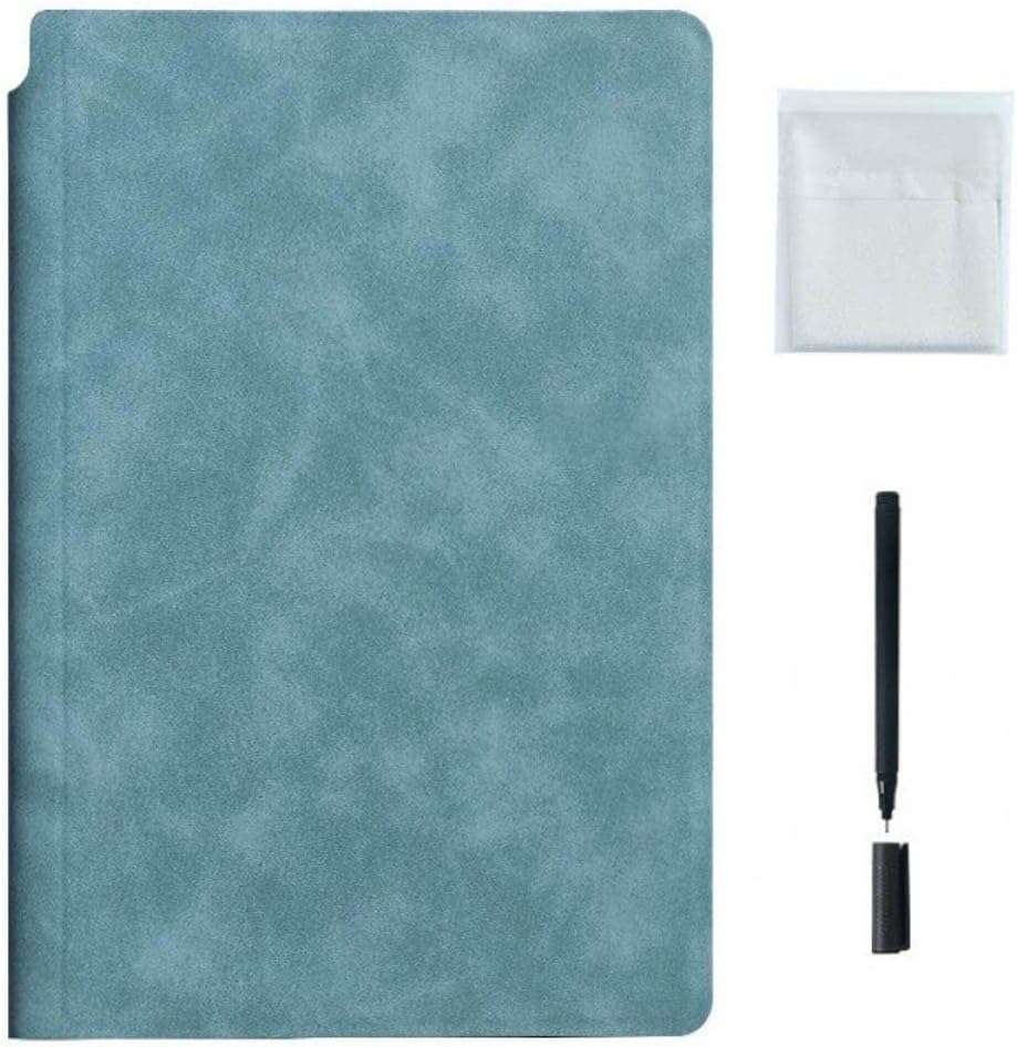 Reusable PU Leather Whiteboard Notebook/Pink