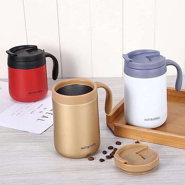 500ml Coffee Mug Vacuum Insulated-Black