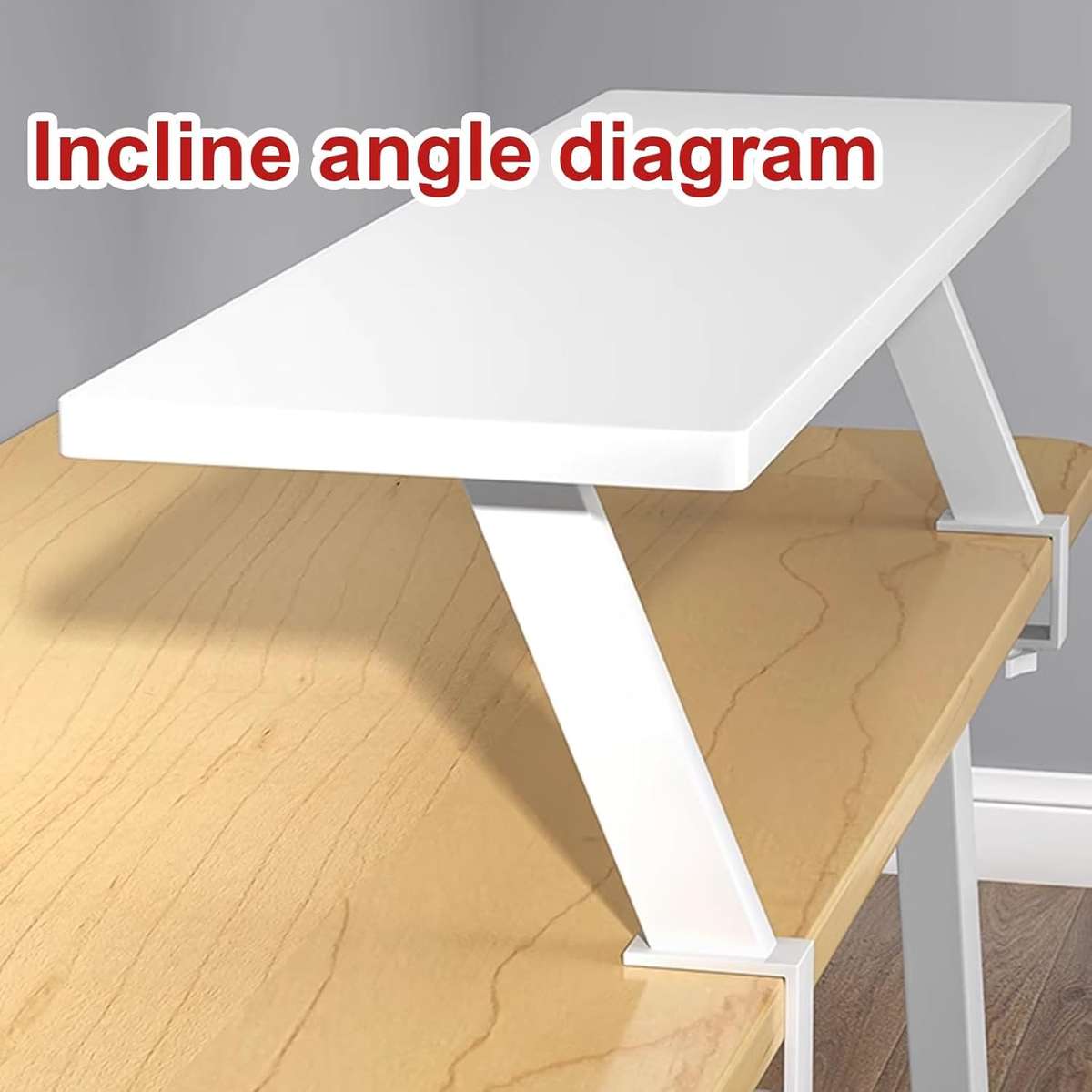 Clamp on Desk Shelf - White