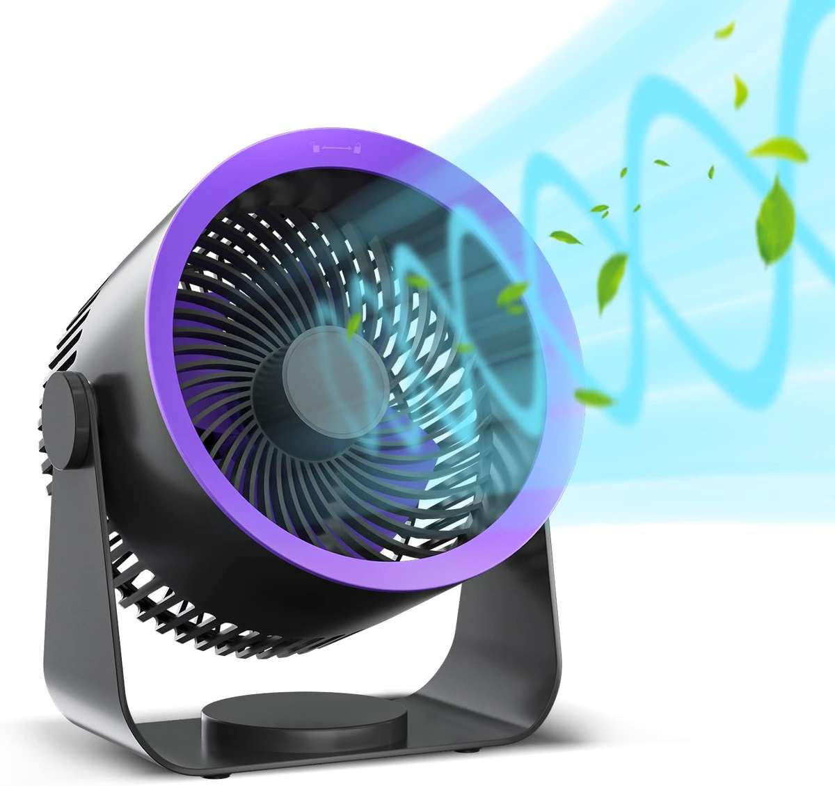 Rechargeable Portable Desktop Fan Ventilator/Grey