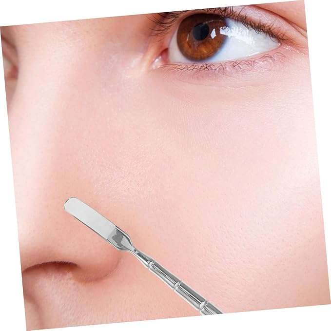 Stainless Steel Pore Scraper  Double-Ended Blackhead Remover Tool