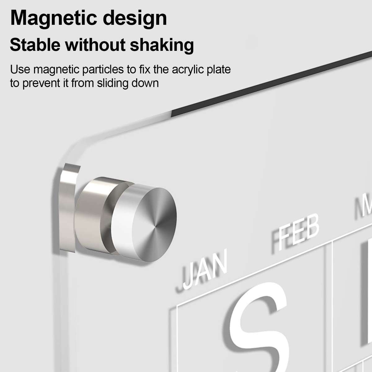 Magnetic Acrylic Fridge Calendar Planner