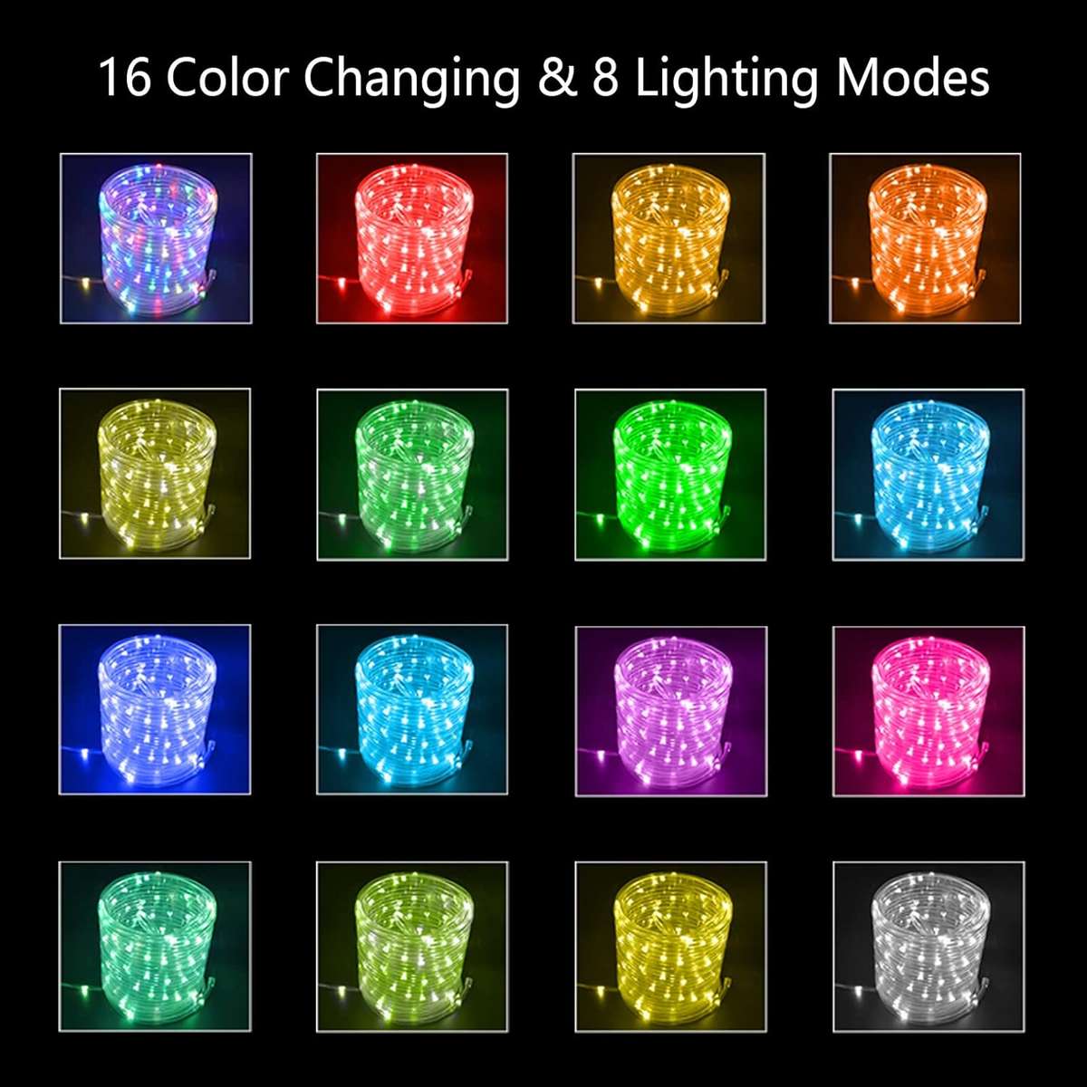 200 LED 8 Mode USB Tube Light/White