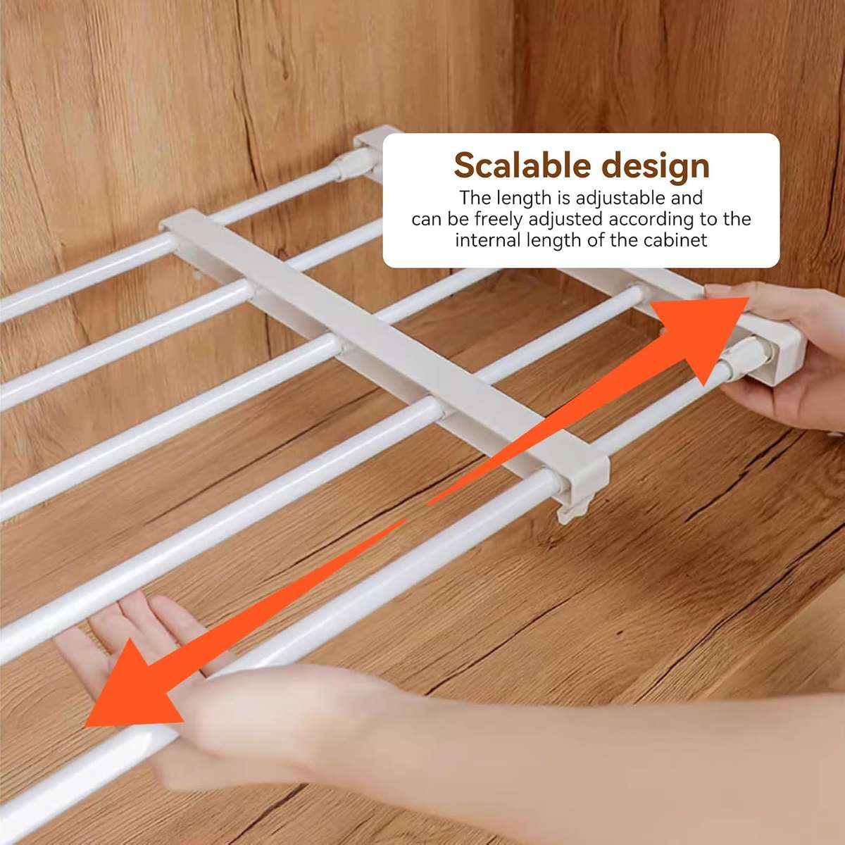 Tension Shelf Expandable Storage Rack  Adjustable Closet Cabinet Divider (29 cm  47.5 cm)