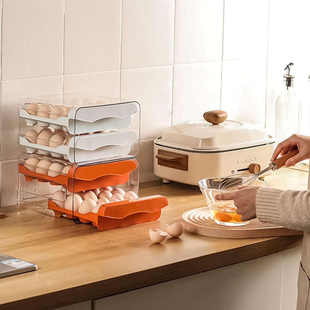 EggVault 32: Double-Layer Fresh Keeper