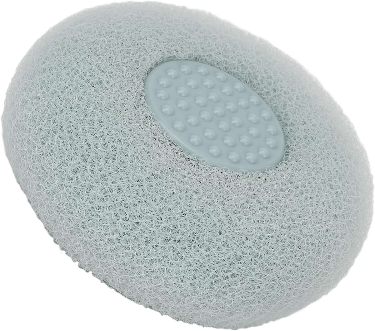 Body Loofahs  Shower Bath Exfoliating Scrubbers with Suction Cup - White
