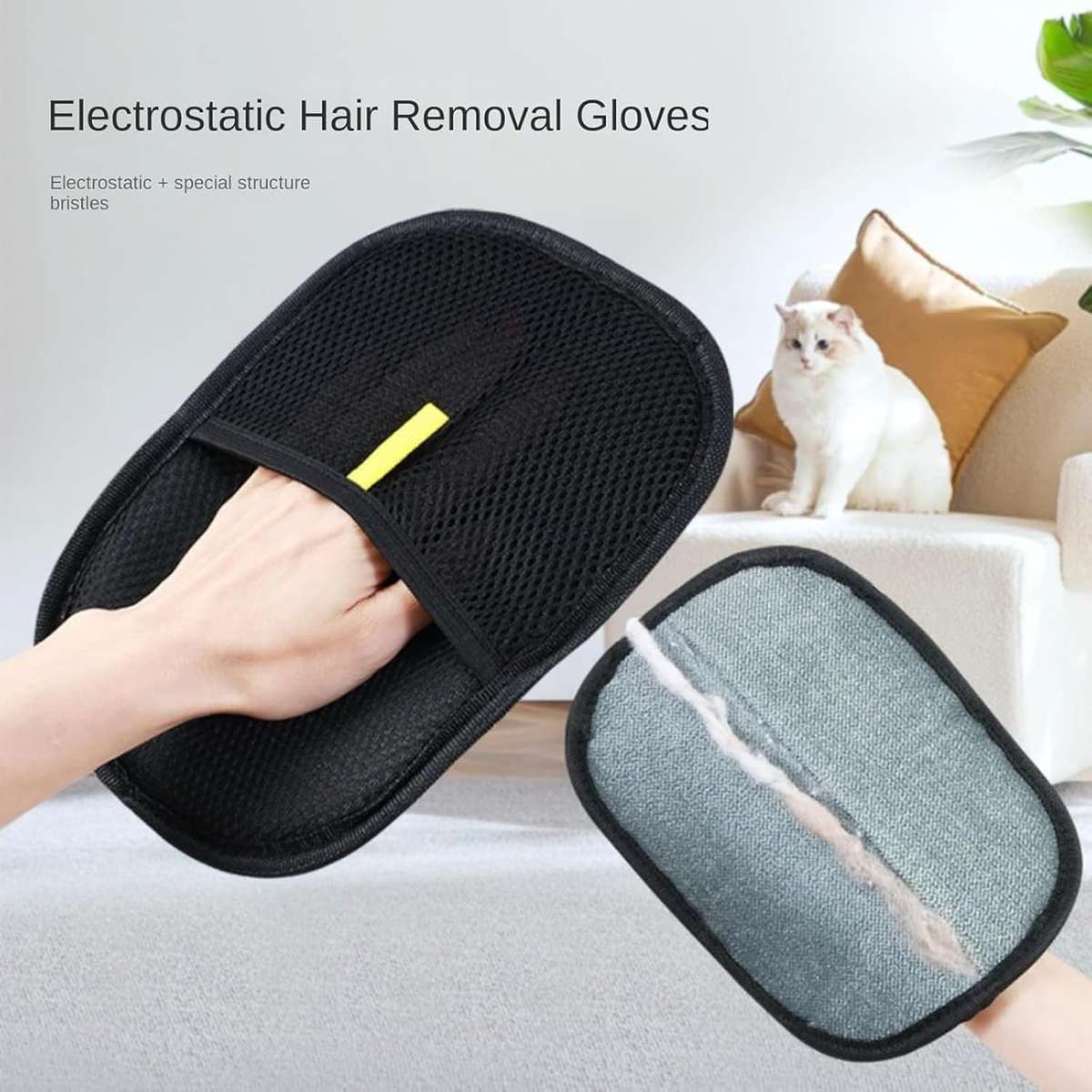 HairPaw DualSided Grooming Gloves